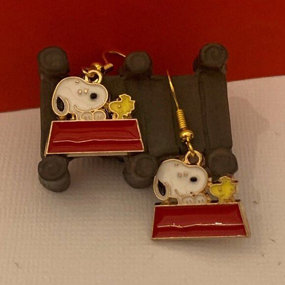 Snoopy Earring, Woodstock Earring, Peanuts Earring, Gift Idea, Snoopy Woodstock - Picture 5 of 6
